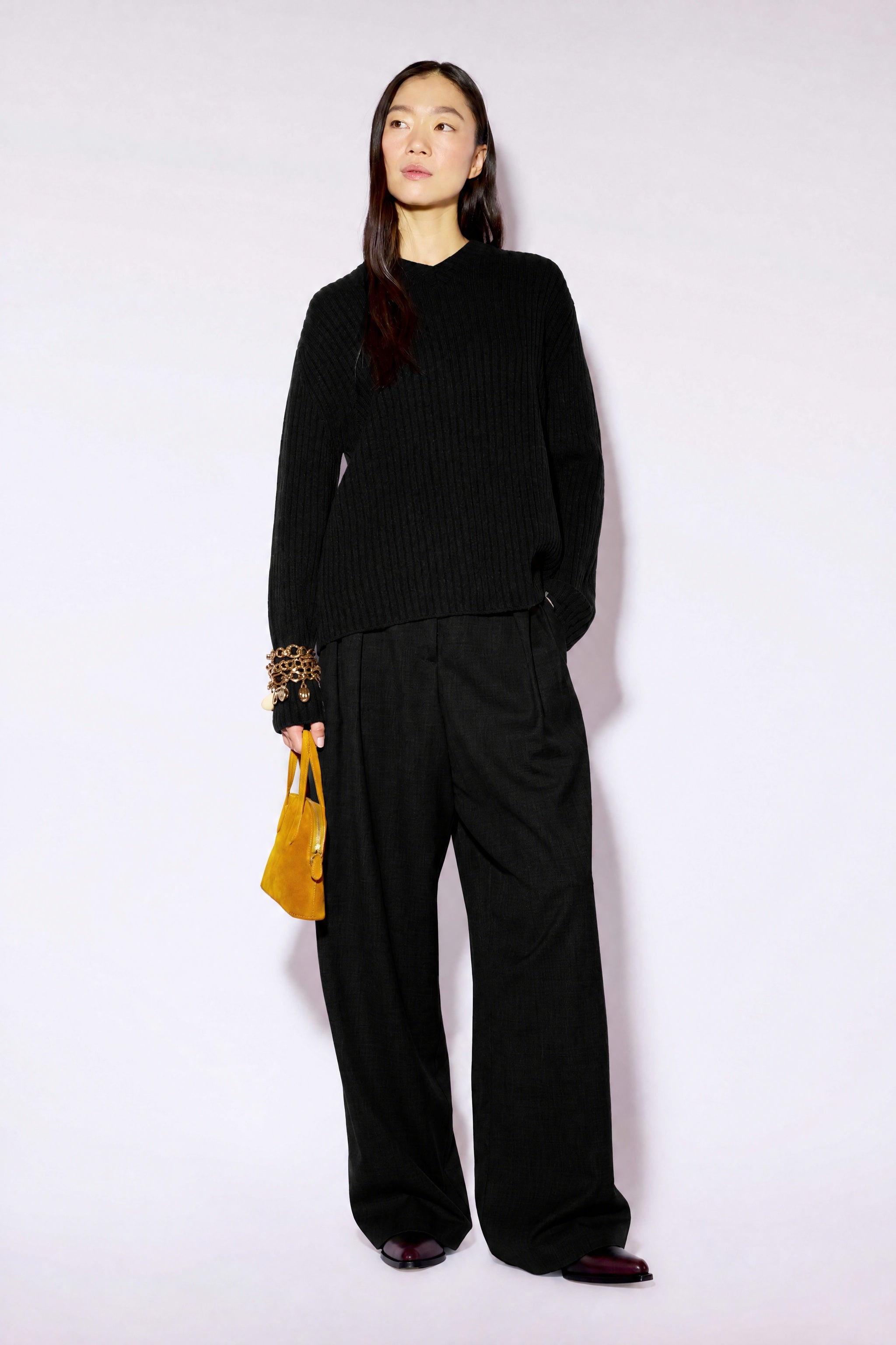 Liviana Conti Harold pantalon palazzo laine