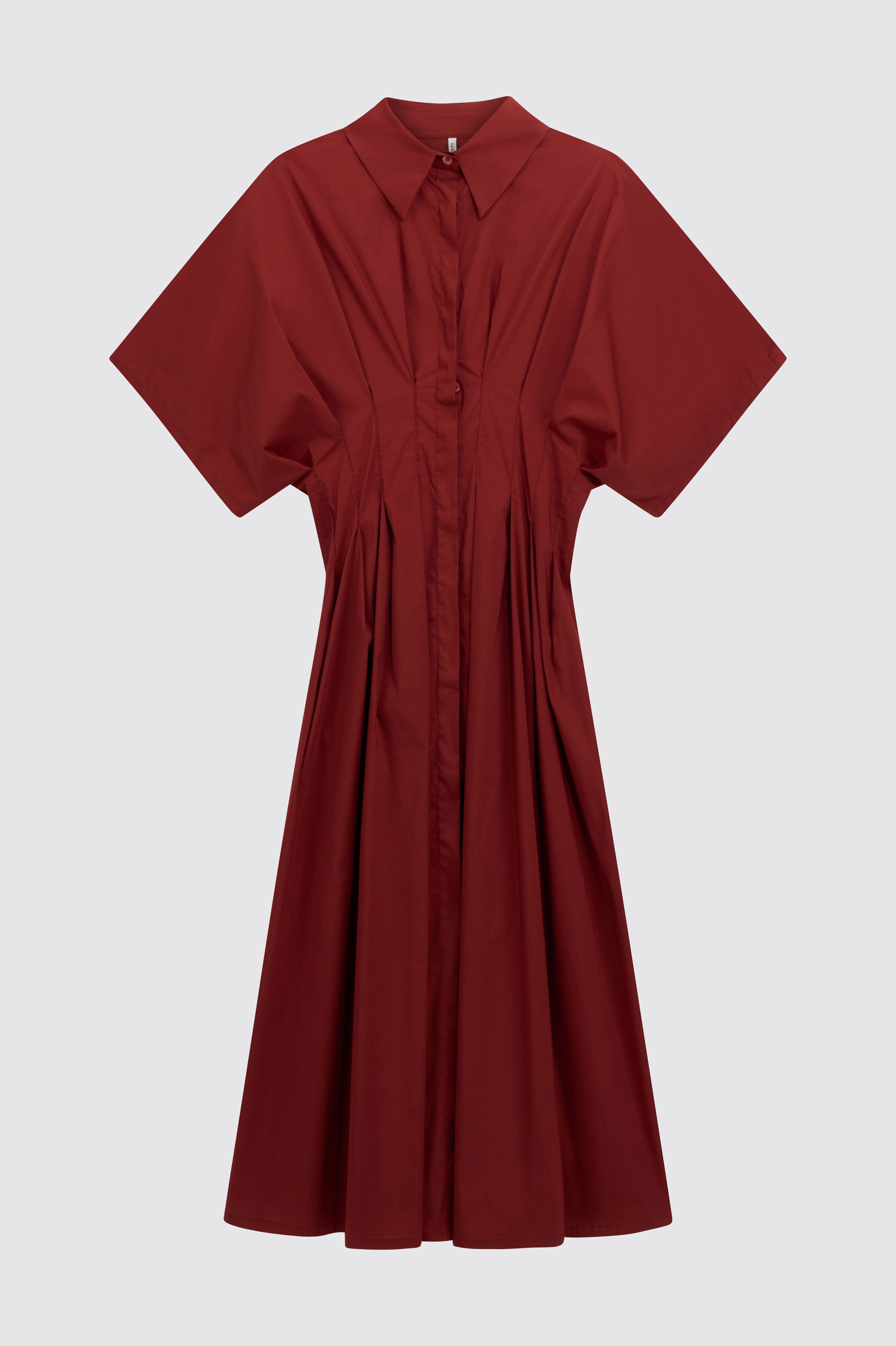 Liviana Conti Therese robe chemisier midi terrarossa