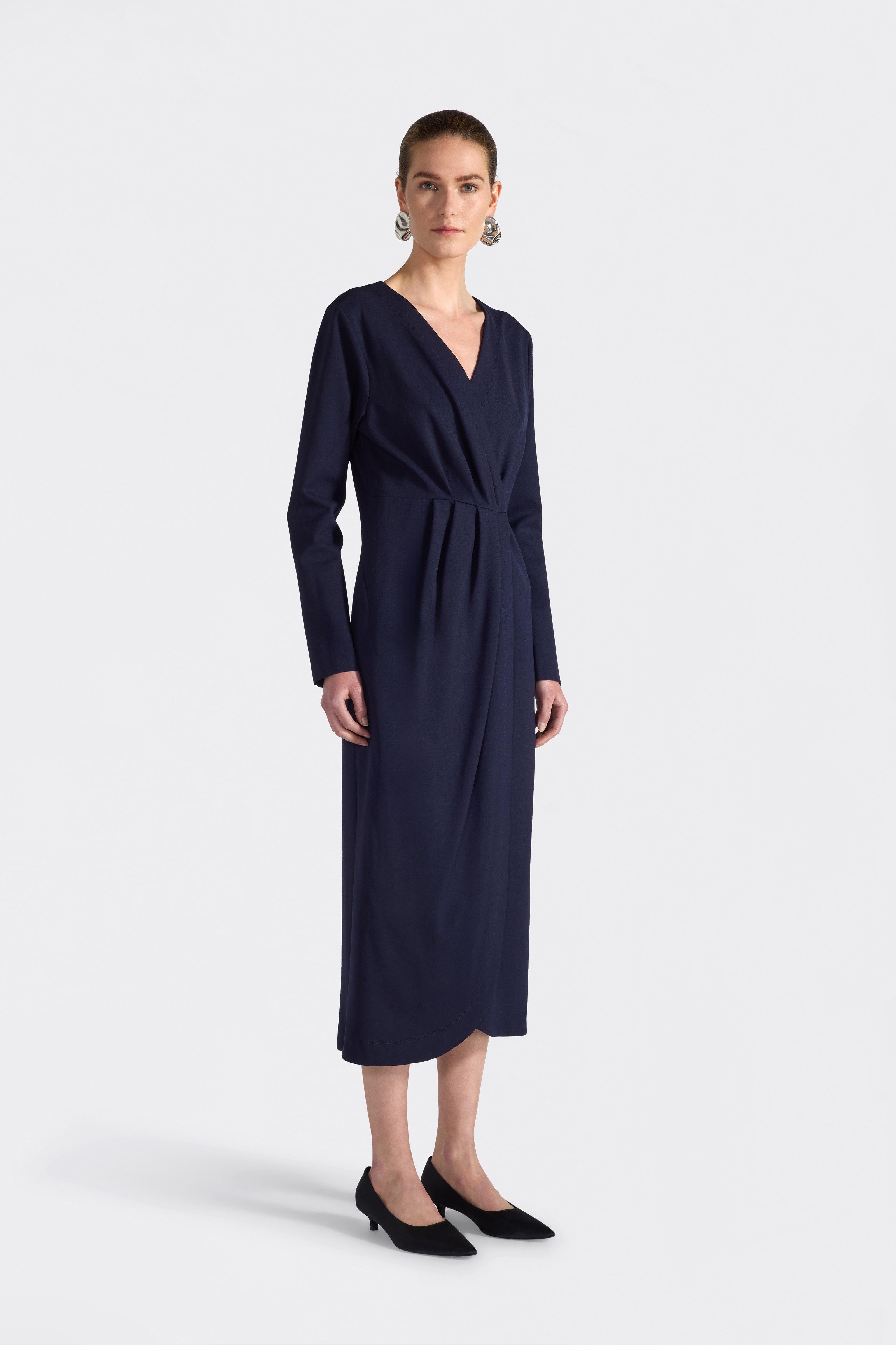 Liviana Conti Pamela robe midi portefeuille nuit