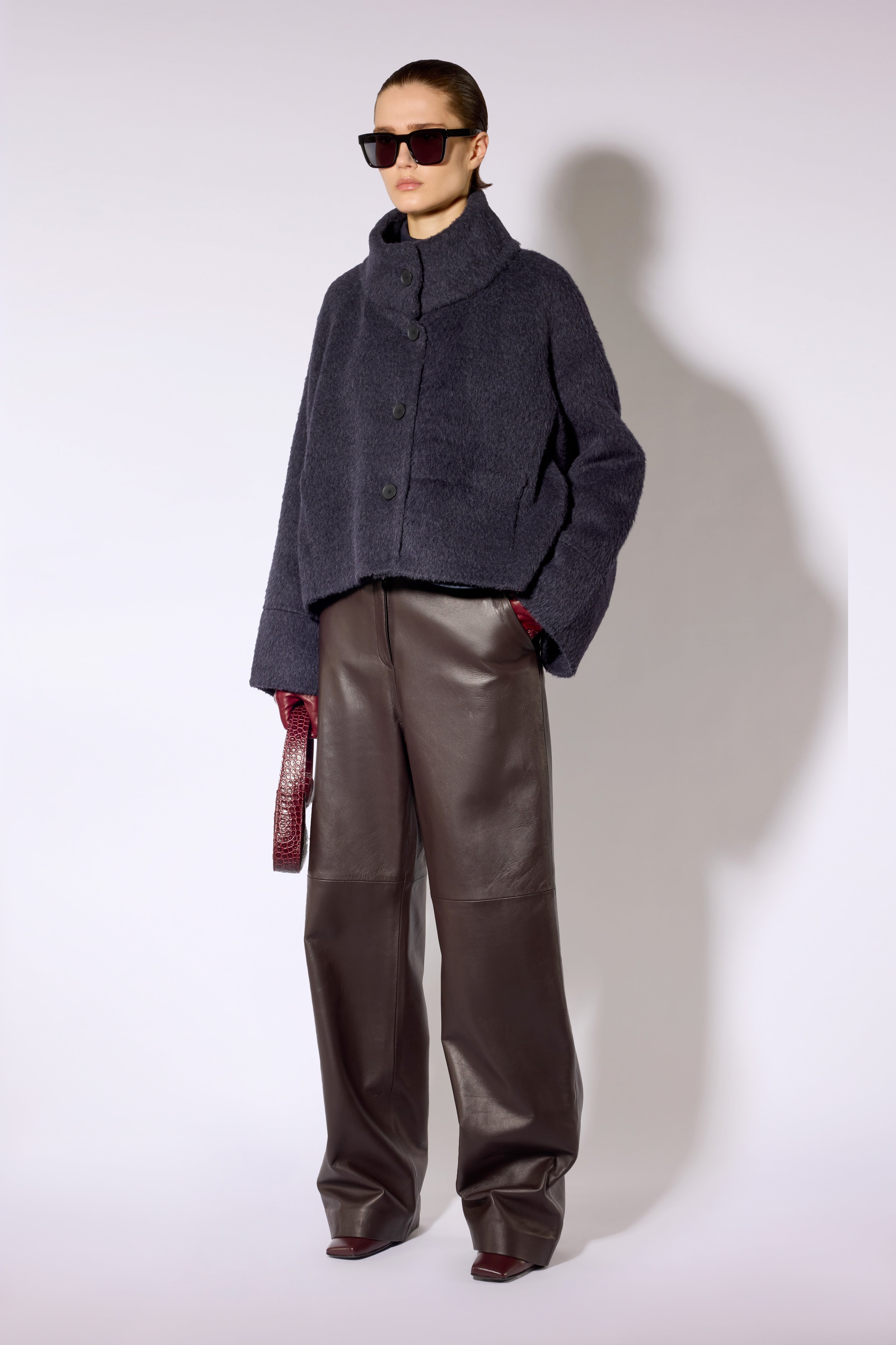 Liviana Conti Lasonne manteau notte bleu nuit taille M