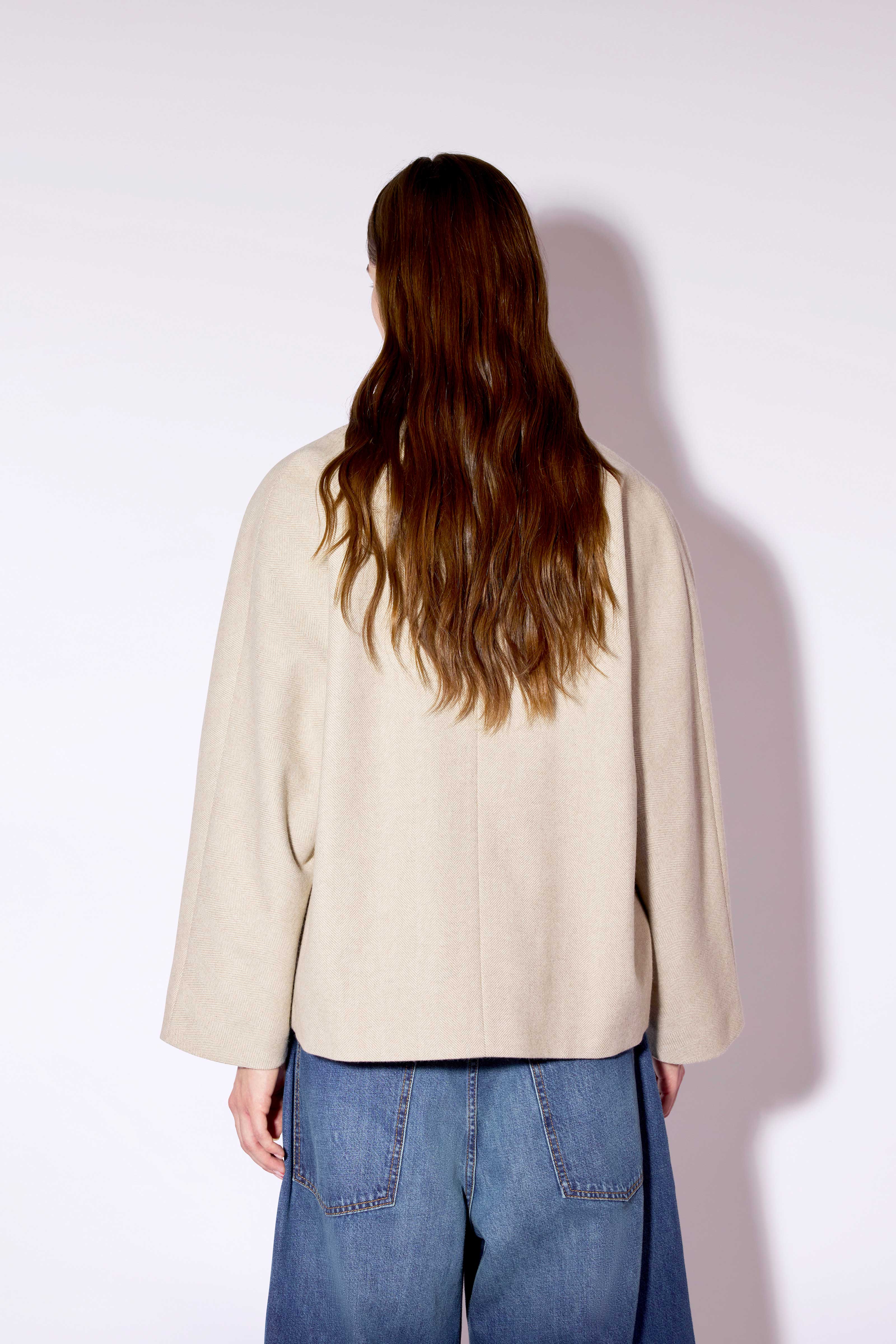 Liviana Conti Grant veste drap cachemire Beige 42