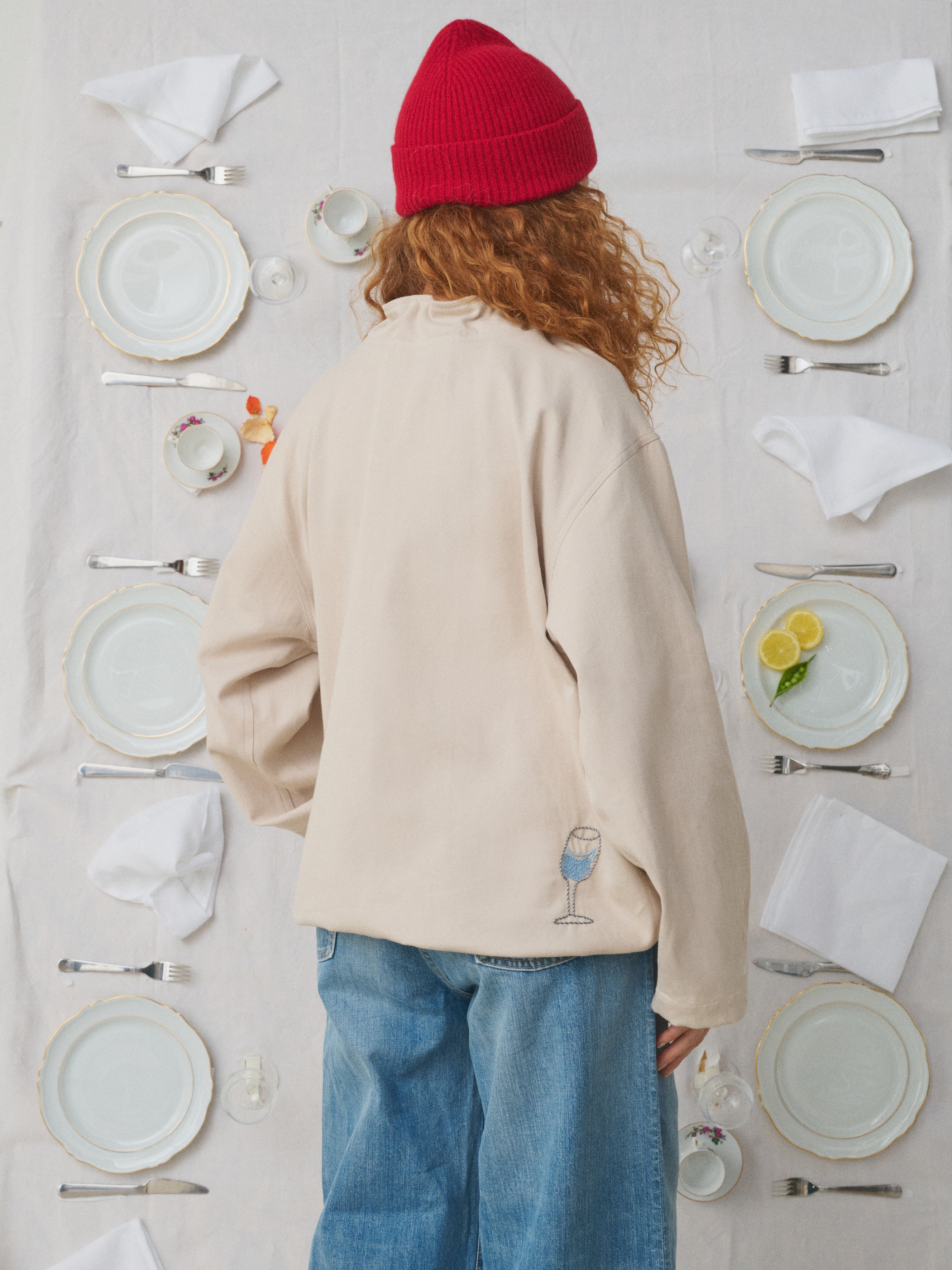 Mii à table Sweatshirt Swan sweat femme brodé XS à L