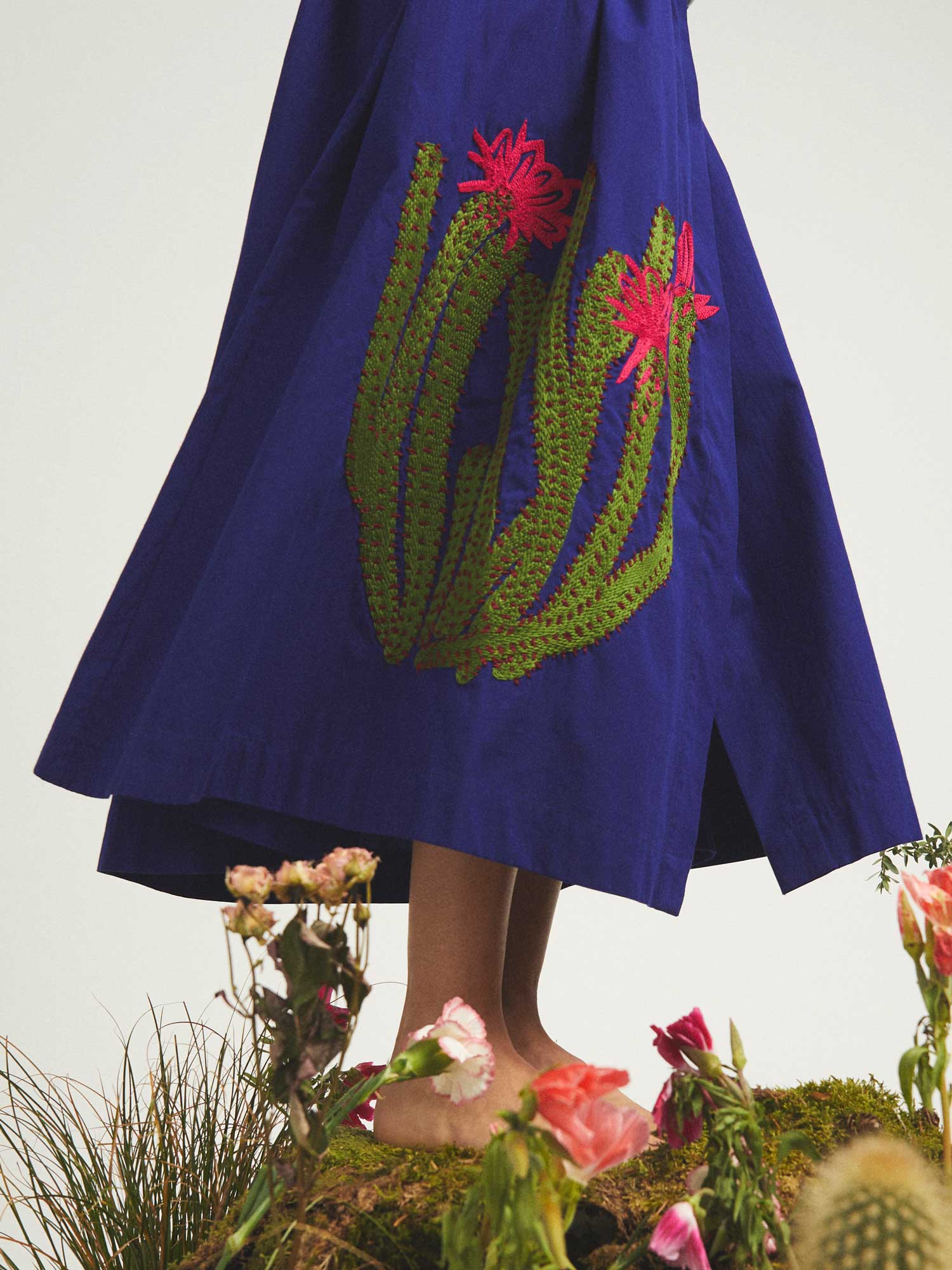 Mii Les iconiques Jupe Mona jupe femme Le Cactus bleue