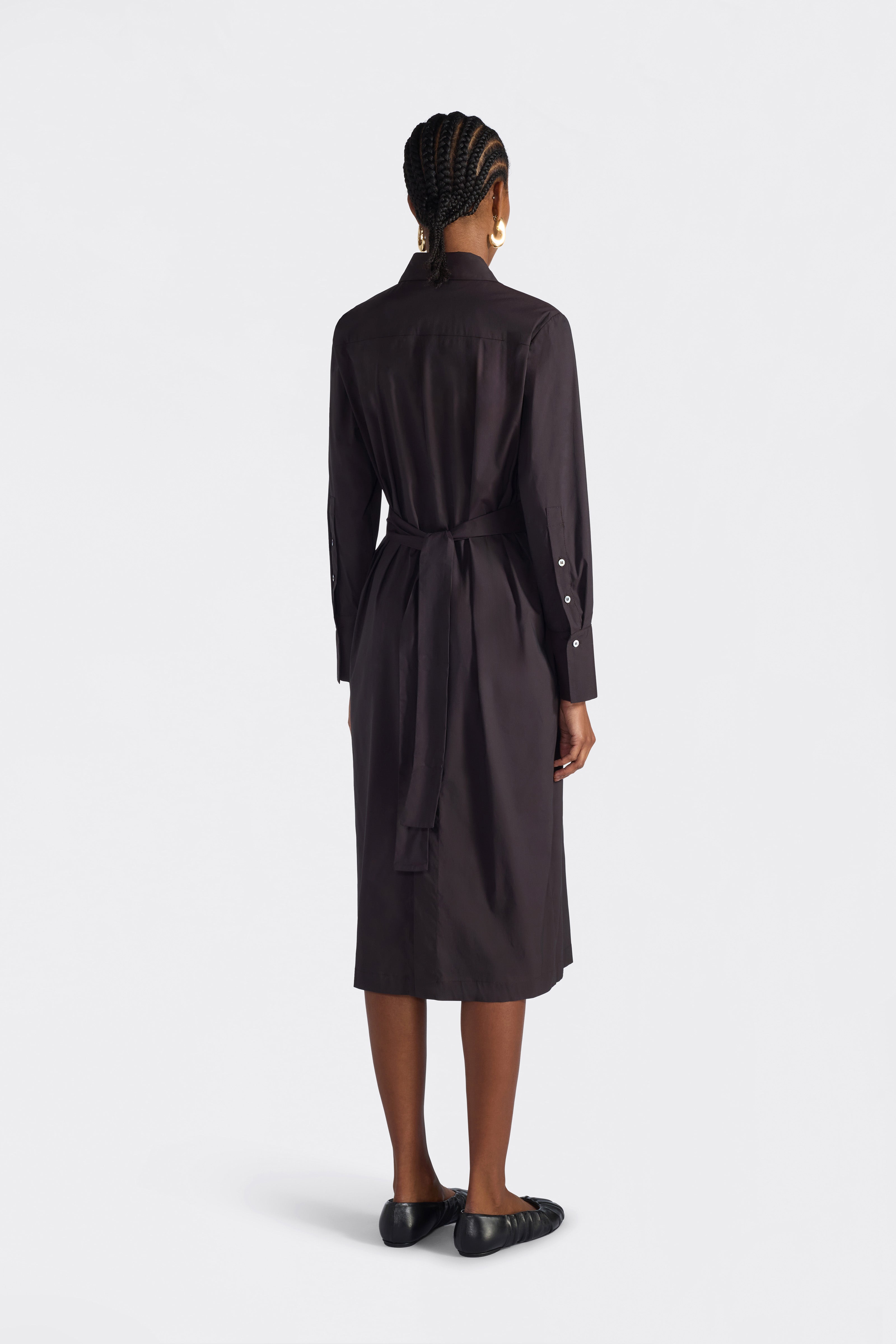 Liviana Conti Taylor robe chemisier midi blanche 38