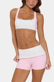 Oh Polly Bo+Tee Mini Short Sport Sorbet Stretch