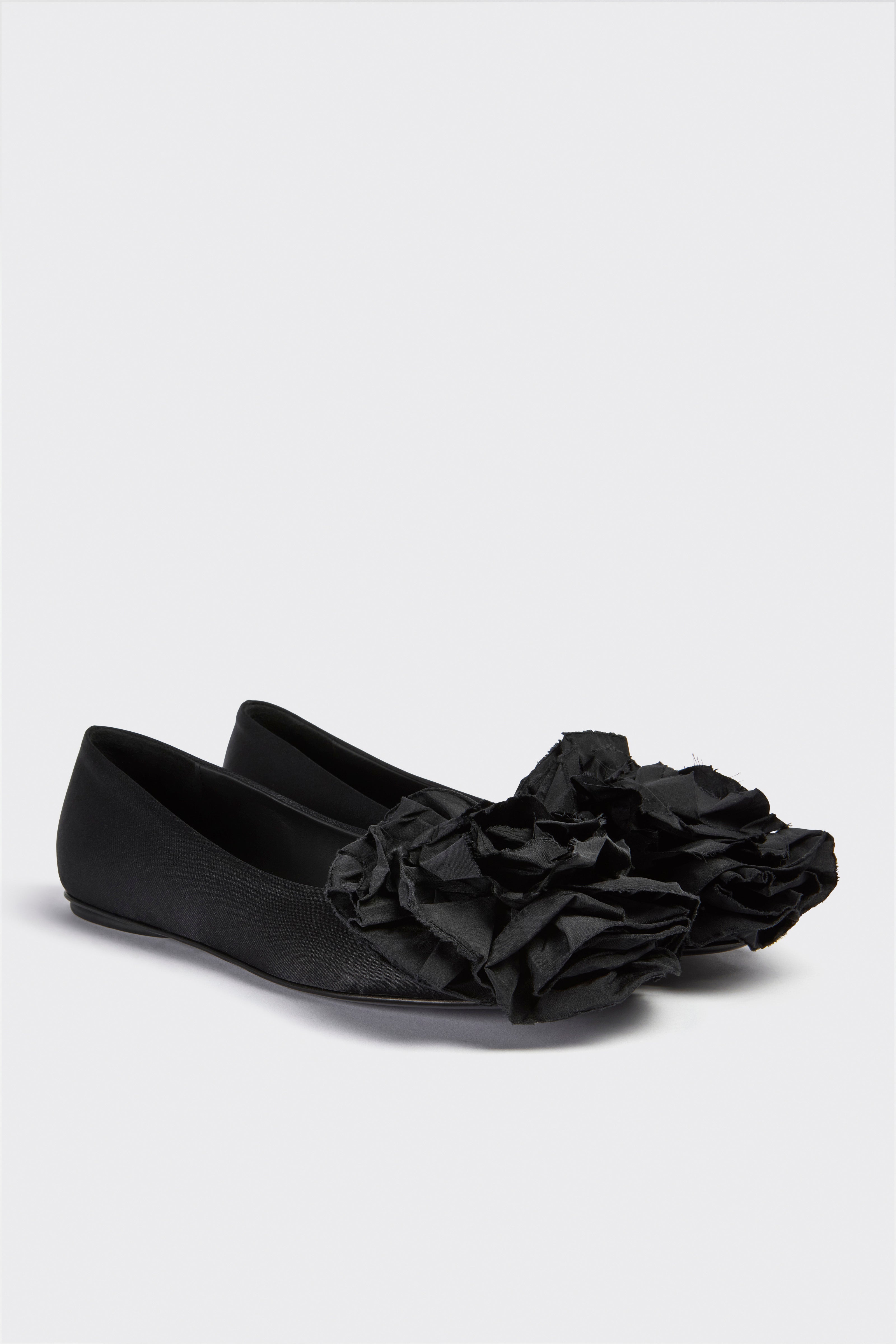 Liviana Conti Carmen ballerines noir satin