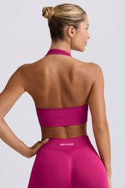 Oh Polly Define Luxe Halterneck brassière sport berry maintien modéré