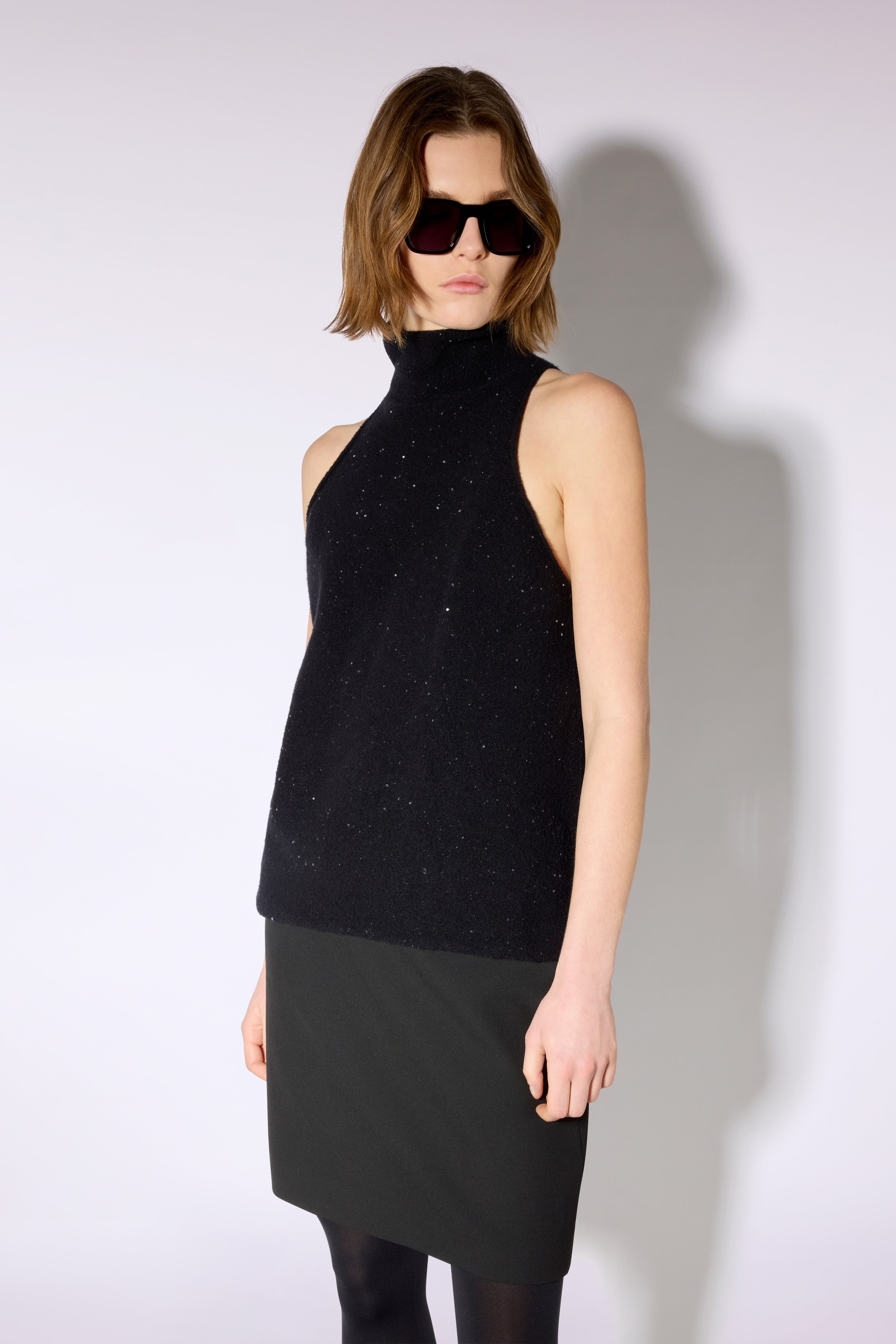 Liviana Conti Ellie pull maille Noir-Argent