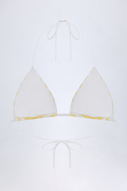 Oh Polly Swim haut bikini Kotor jaune citron rayé