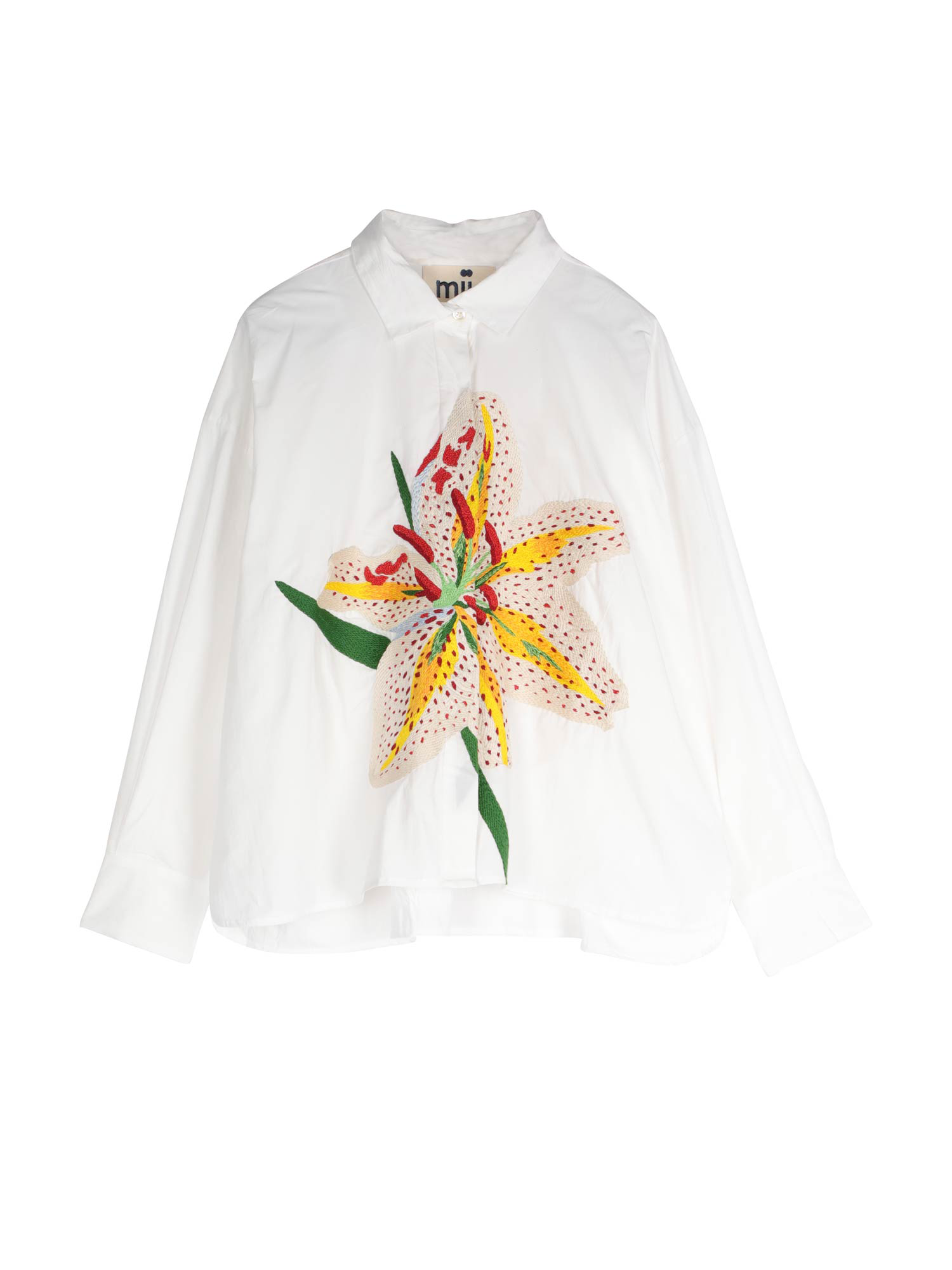 MII Les iconiques chemise Greta Lys coton brodée