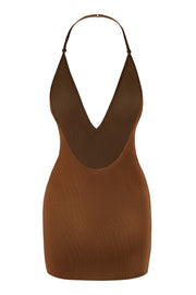 Oh Polly Intimates Soft Mesh Multiway Mini Robe Chestnut