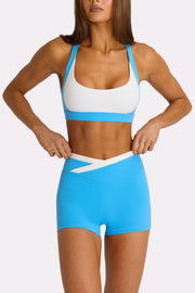 Oh Polly Bo+Tee brassière sport bleu électrique maintien fort