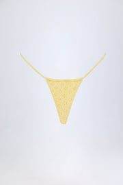 Oh Polly Swim Bosa bas de bikini jaune citron taille haute