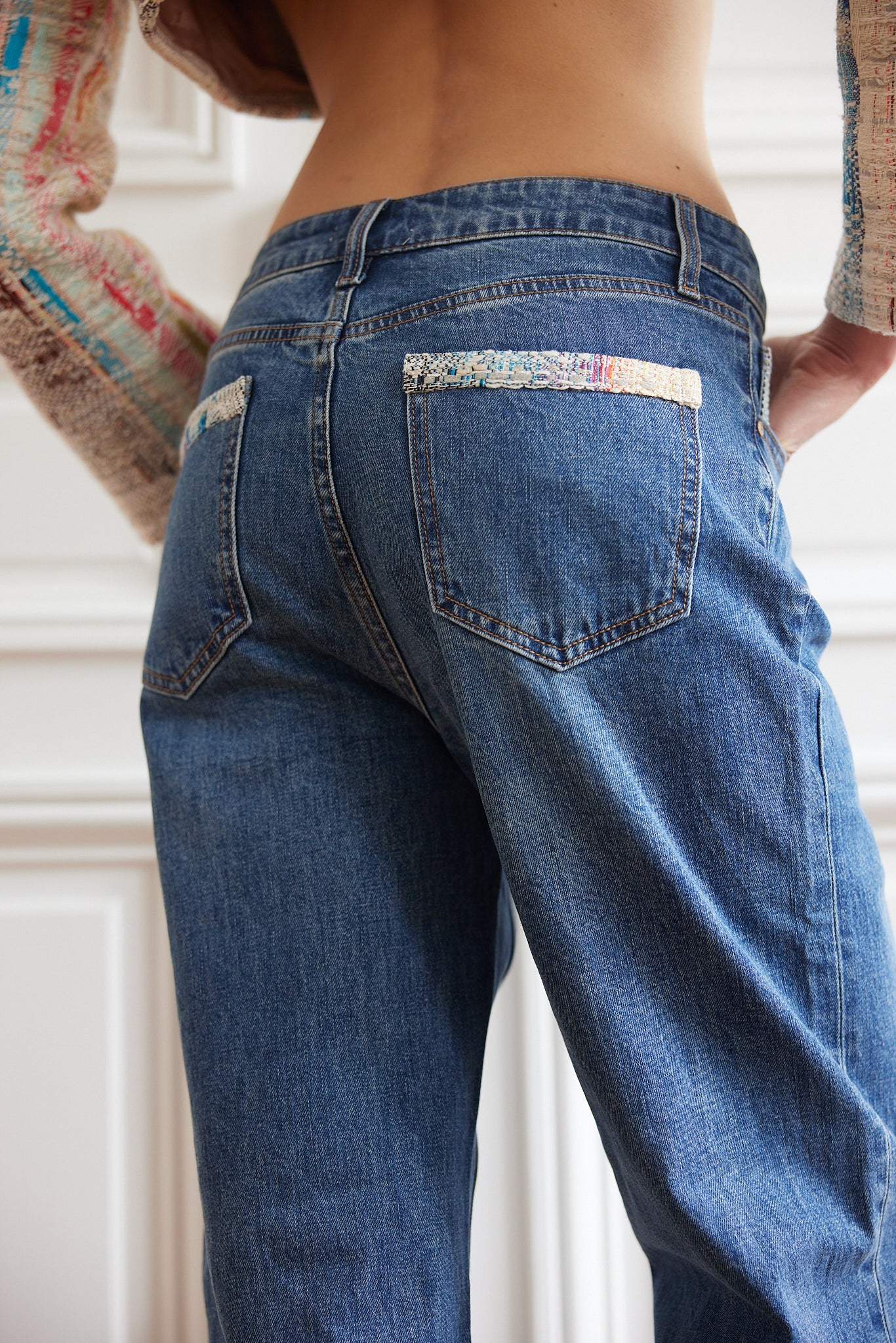 The Ethiquette Apollonia Hestia jean bleu tweed taille XS-XL