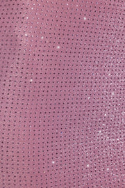 Oh Polly Melisande jupe maxi rose clair strass