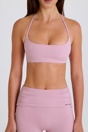 Bo+Tee BT2490 brassière sport mauve col licou