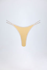 Oh Polly Swim Masia Bas Bikini Jaune Vichy Cheeky