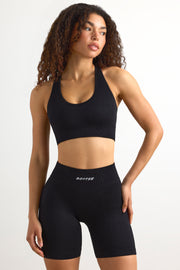 Oh Polly Bo+Tee FlexiRib Racerback Brassière Sport Noir