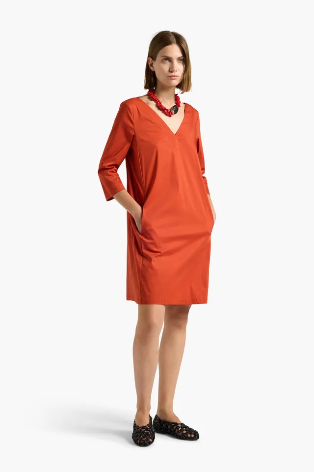 Liviana Conti Angeline robe courte verte col V