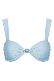 Oh Polly Mana haut de bikini Sky sweetheart perles brillant