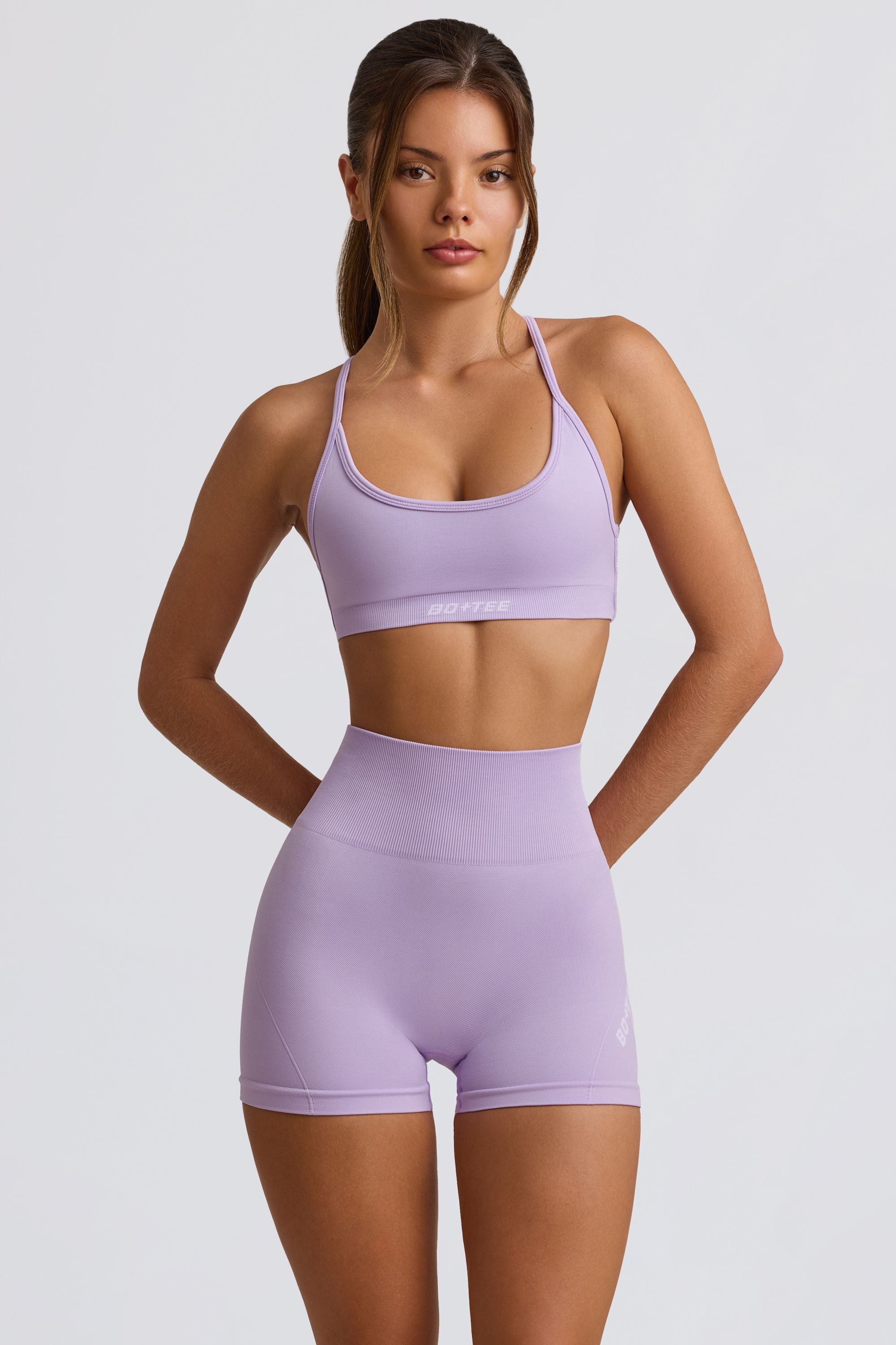 Oh Polly Super Sculpt BT02538 short sport lavande gainant