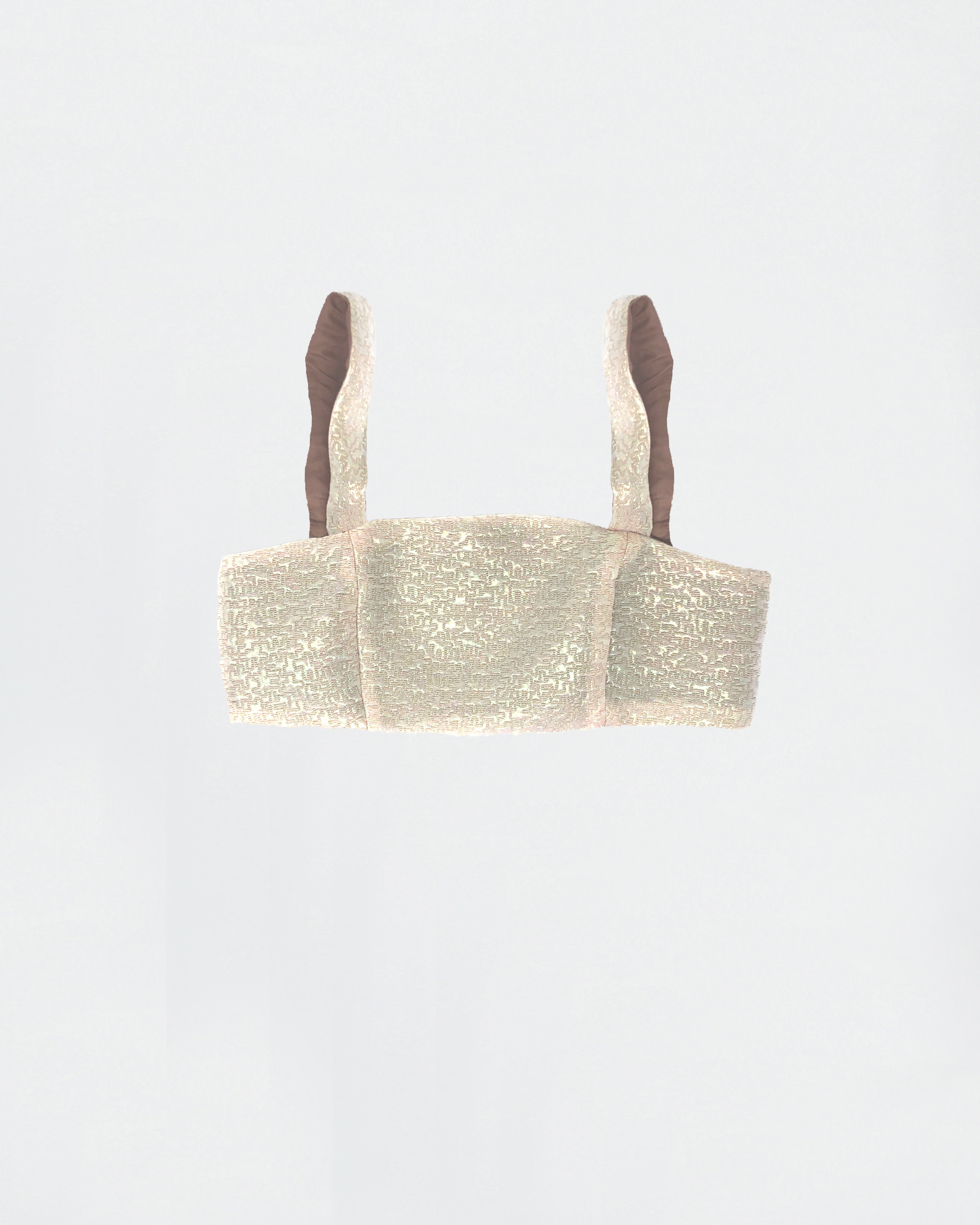 The Ethiquette Valentine crop top en jacquard