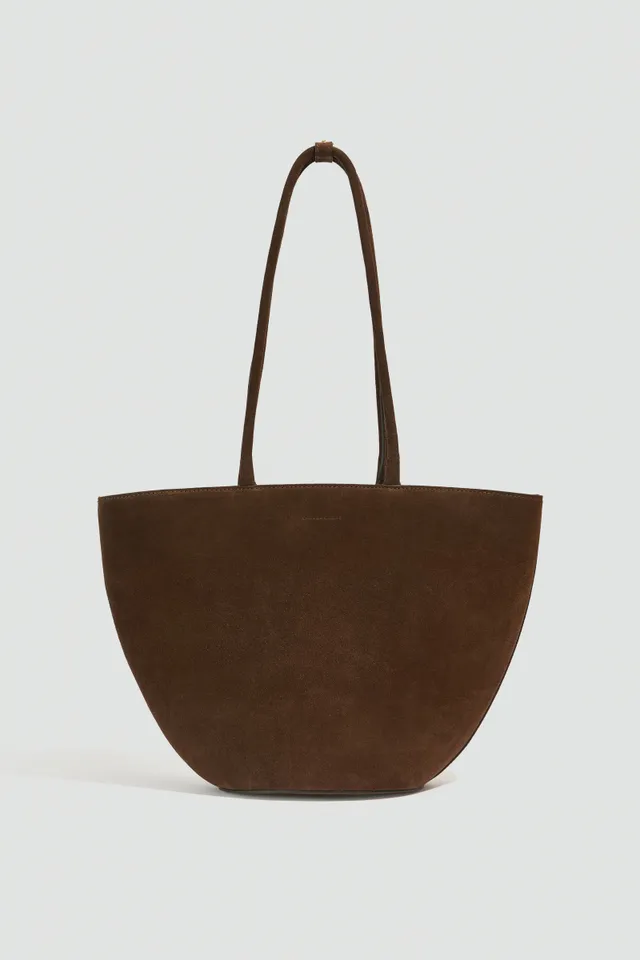 Liviana Conti Amelie sac épaule marron cuir suédé
