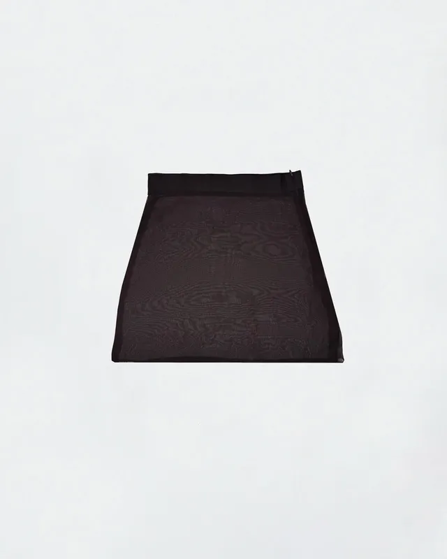 The Ethiquette Elena Mini Jupe Mousseline Marron Fluide