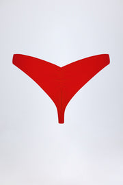 Oh Polly Swim Bas Bikini Pacifico Rouge Feu Froncé