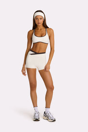 Oh Polly Bo+Tee short sport coconut taille enveloppée