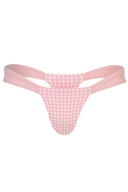 Oh Polly Swim Mele bas bikini thong vichy rose