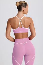 Oh Polly Bo+Tee BT2097 brassière sport rose poudré maintien léger