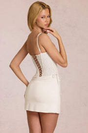 Oh Polly Dresses Robe Mini Aralyn Perle Dentelle Corset