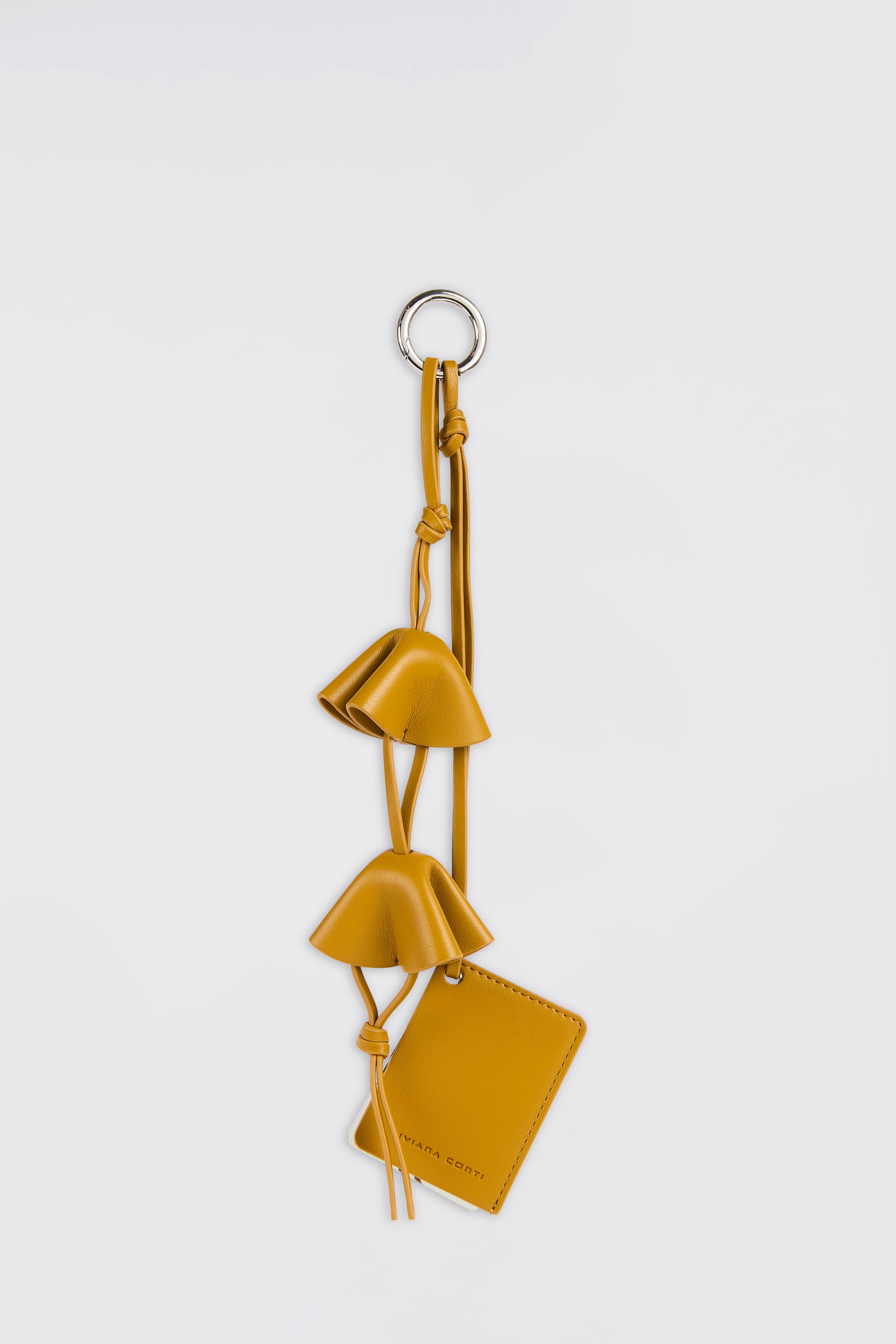 Liviana Conti Horace charm porte-clés juta miroir vegan