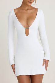 Oh Polly Mavisa 10262 robe mini blanche ajourée
