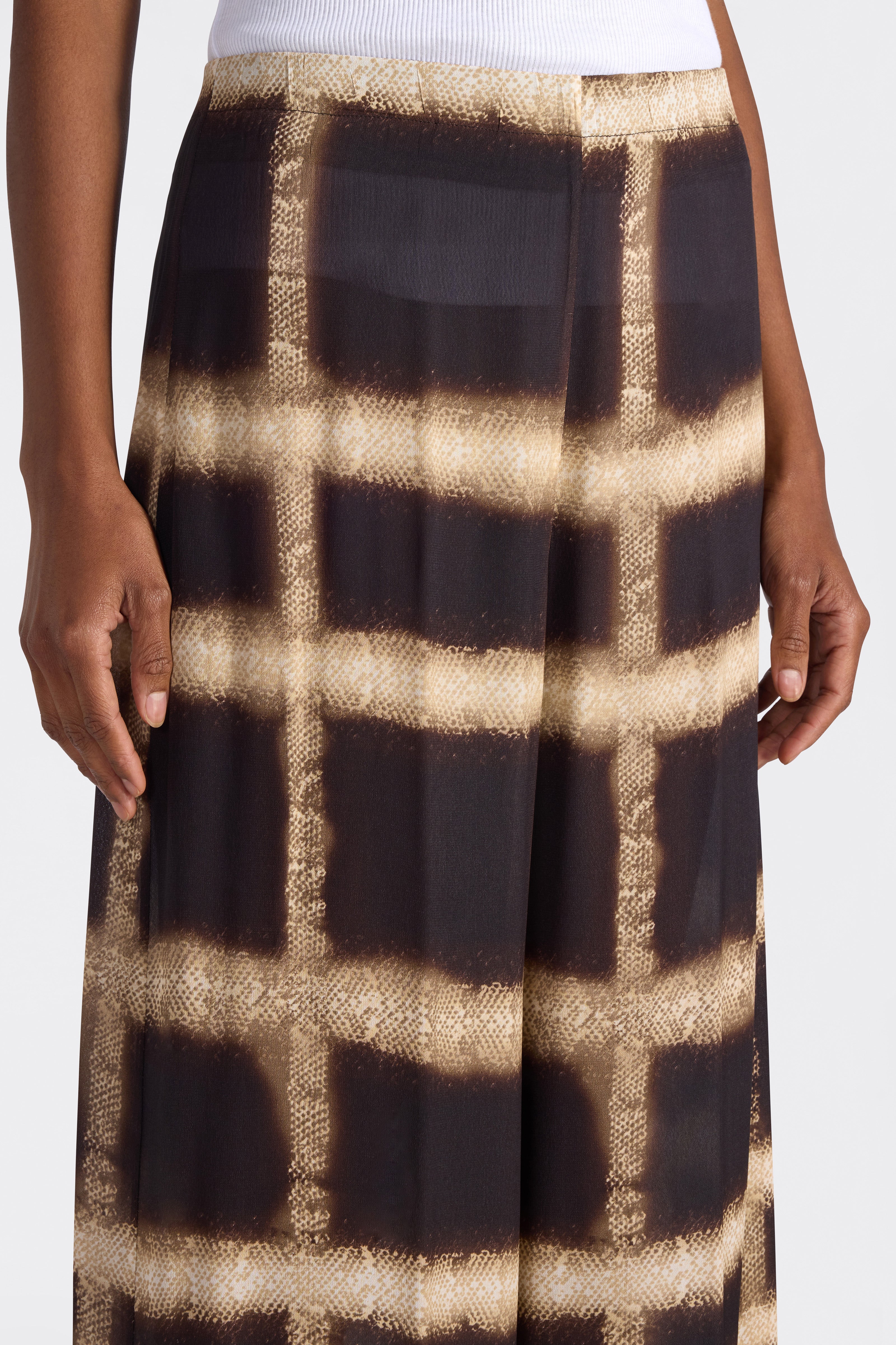 Liviana Conti Grant pantalon palazzo pitone viscose