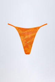 Oh Polly Swim Jalama bas bikini orange tropical strass