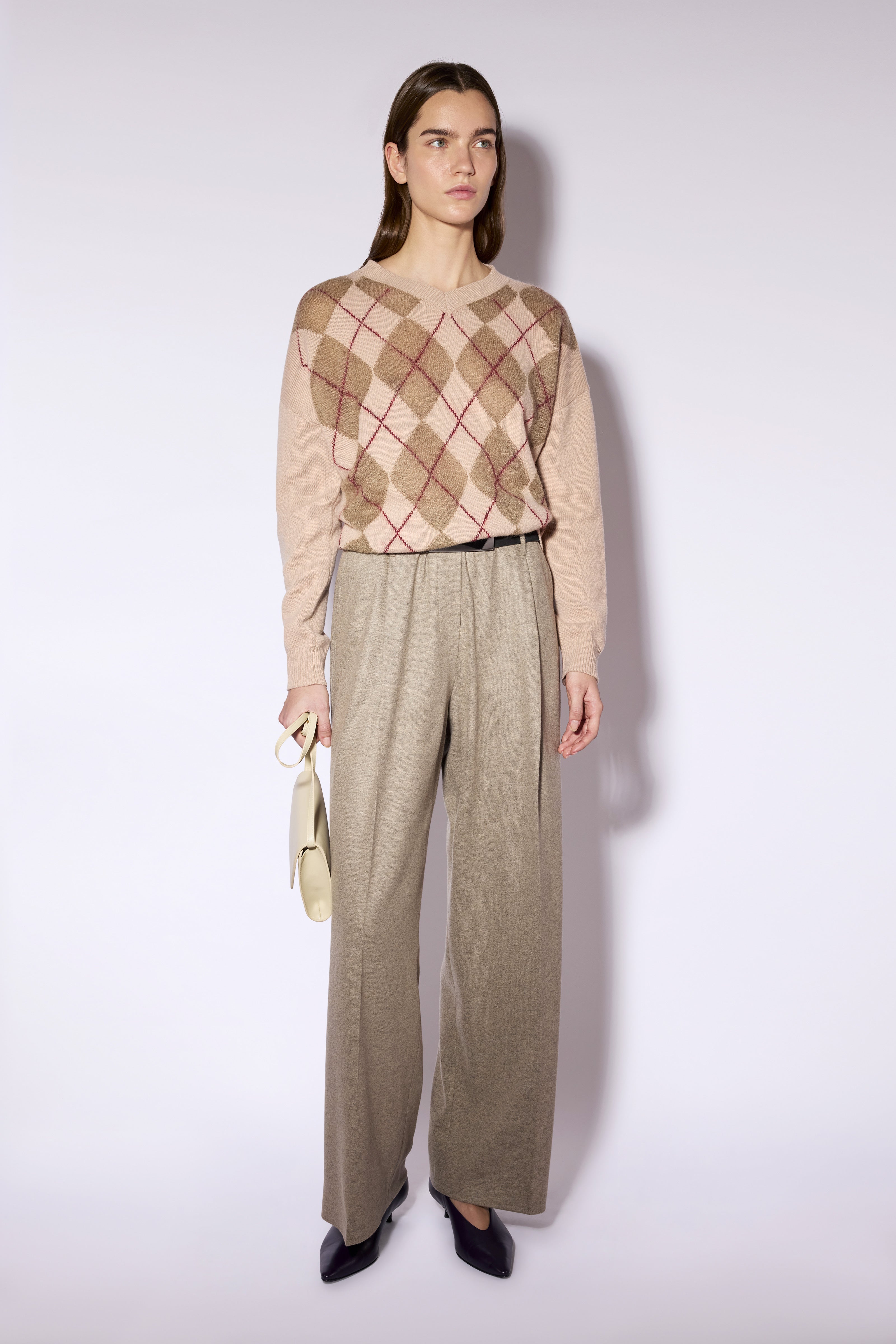 Liviana Conti Mary pull cachemire losanges M