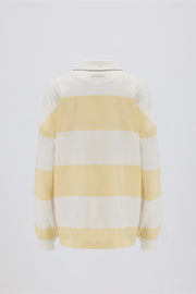 Oh Polly Tops T-Shirt Manches Longues BT2400 Jaune Rayé