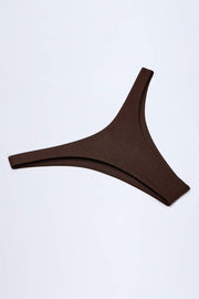 Oh Polly Swim Manea bas de bikini chocolat taille haute