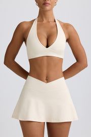 Oh Polly Bo+Tee Soft Active Mini Jupe-Short Vanille