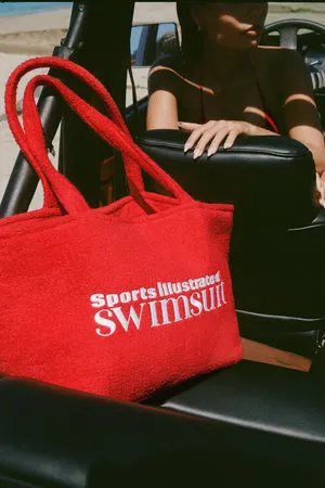 Oh Polly Velika sac tote éponge rouge feu