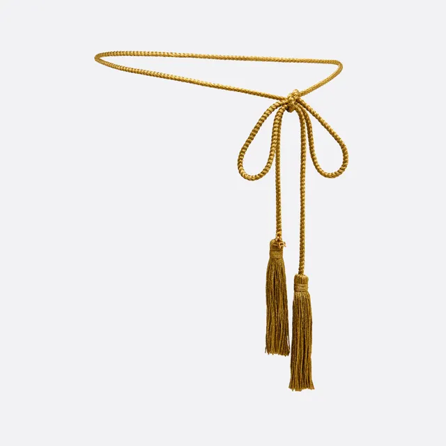 Alessandra Rich Torchon Belt With Tassels ceinture or M