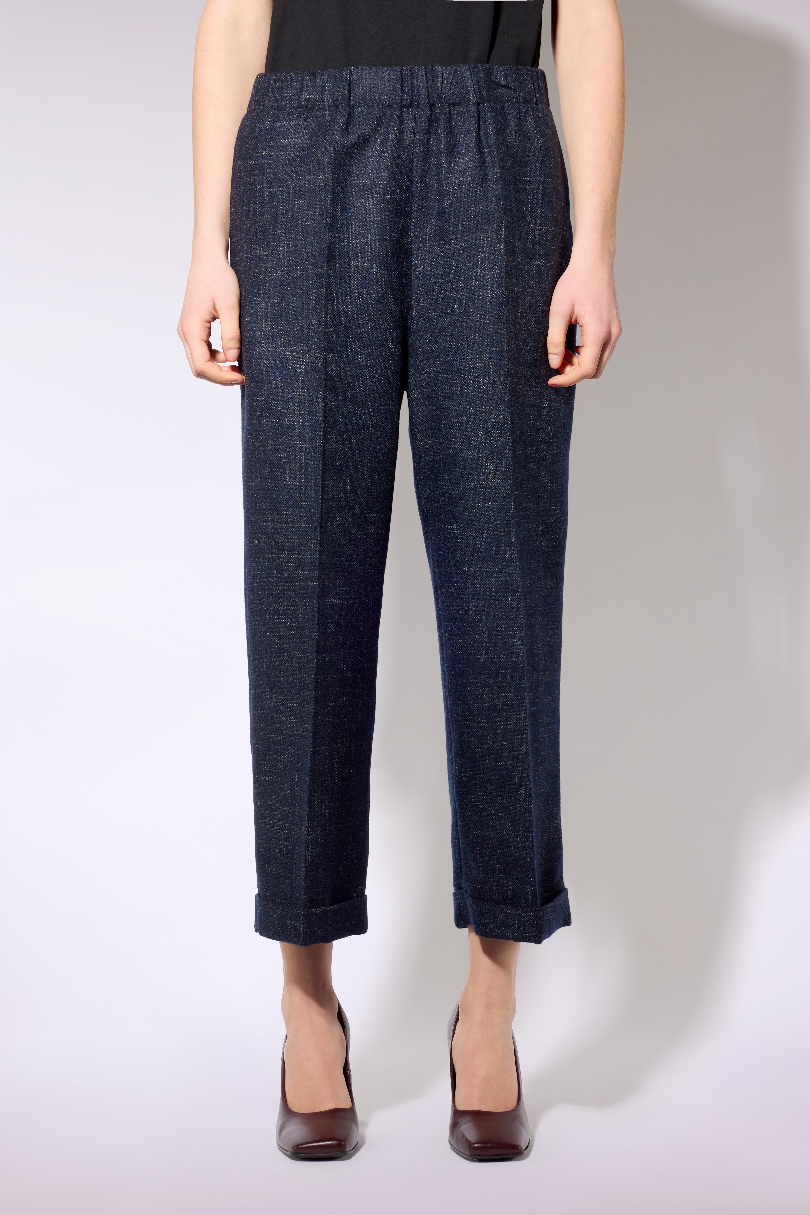 Liviana Conti Felipe pantalon maille bleu nuit 38-48