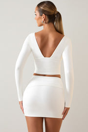 Oh Polly Aliz Mini Jupe Blanche Modal Twist