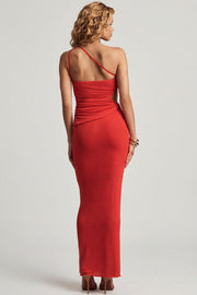 Oh Polly Skirts jupe maxi rouge piment jersey