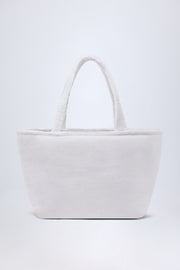 Oh Polly Accessories Tote Bag Velika Blanc Éponge Coton