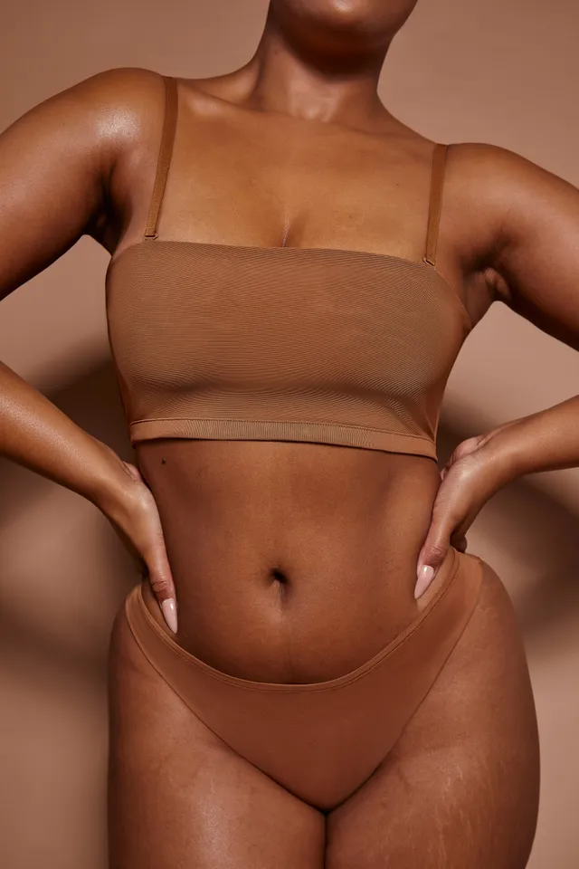 Oh Polly Intimates brassière bandeau amande sans armature