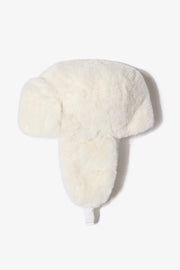 Oh Polly Bo+Tee chapka trappeur blanche fausse fourrure