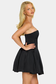 Oh Polly Emeline 7790 robe mini corset tulle noir